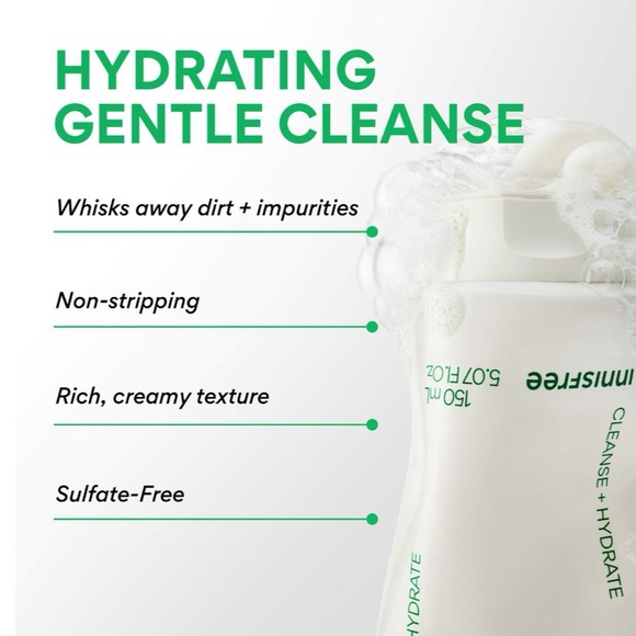 iNNISFREE Sulfate-Free Green Tea Amino Acid Cleansing Foam 15mL - Picture 2 of 3